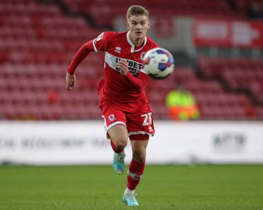 Middlesbrough 'dan Marcus Forss # 21, Middlesbrough - Middlesbrough maçı sırasında Riverside Stadyumu, Middlesbrough, Birleşik Krallık, 26 Aralık 202