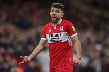 Middlesbrough # 14 numaralı Tommy Smith, Middlesbrough - Wigan Athletic maçında Middlesbrough - Riverside Stadyumu, Birleşik Krallık, 26 Aralık 202