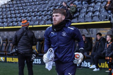 Blackpool 'dan Daniel Grimshaw # 32. Maç öncesi ısınma maçı öncesinde Hull City - Blackpool MKM Stadyumu, Hull, Birleşik Krallık, 26 Aralık 202