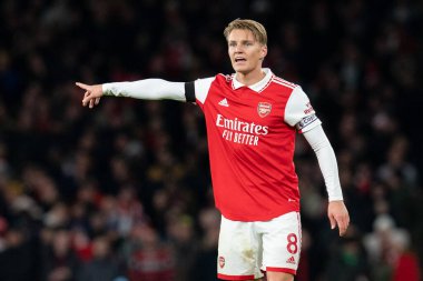 Martin Odegaard #8 of Arsenal during the Premier League match Arsenal vs West Ham United at Emirates Stadium, London, United Kingdom, 26th December 202 clipart