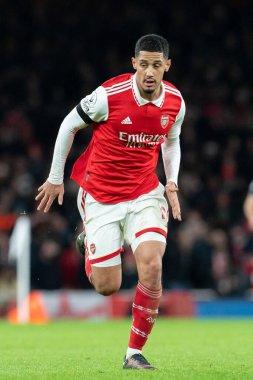 Premier Lig karşılaşmasında Arsenal 'in 12 numaralı oyuncusu Arsenal, West Ham United' a karşı Emirates Stadyumu, Londra, Birleşik Krallık, 26 Aralık 202