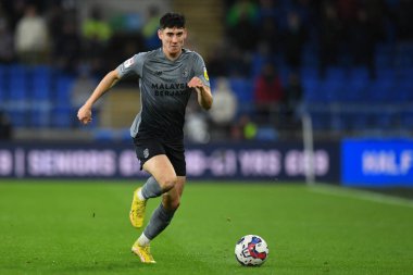 Cardiff City 'den Callum O' Dowda # 11, Cardiff City maçı sırasında Cardiff City, Cardiff City Stadyumu 'nda Queens Park Rangers' a karşı, 26 Aralık 202