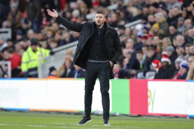 Middlesbrough teknik direktörü Michael Carrick, Middlesbrough - Middlesbrough vs Wigan Athletic maçında 26 Aralık 202 'de Riverside Stadyumu, Middlesbrough, İngiltere