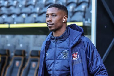 Blackpool 'dan Marvin Ekpiteta # 21, MKM Stadyumu' ndaki Hull City - Blackpool maçında MKM Stadyumu 'na geldi.