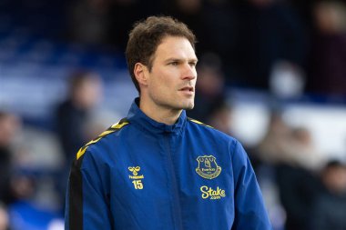 Everton 'dan Asmir Begoviç # 15 Premier Lig maçından önce Everton, Wolverhampton Wanderers' a karşı Goodison Park, Liverpool, Birleşik Krallık, 26 Aralık 202