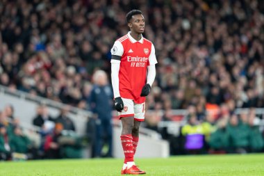 Arsenal 'den Eddie Nketiah # 14 Premier League maçı sırasında Arsenal, West Ham United' a karşı Emirates Stadyumu, Londra, Birleşik Krallık, 26 Aralık 202