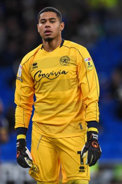 Cardiff City Stadyumu, Cardiff, Birleşik Krallık 'ta oynanan Cardiff City-Queens Park Rangers maçında QPR # 1. Seny Dieng