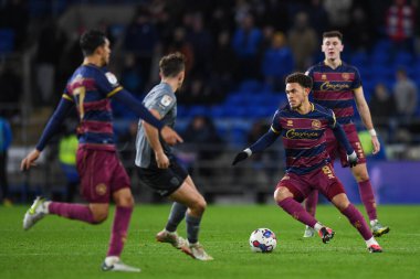 Cardiff City, Cardiff City Stadyumu 'nda oynanan Cardiff City-Queens Park Rangers maçında QPR # 8. Luke Amos eylemde. 26 Aralık 202