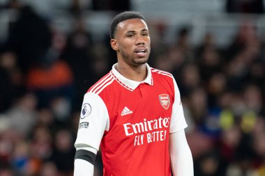 Gabriel Magalhaes # 6. Arsenal Premier Lig maçı sırasında Arsenal, West Ham United 'a karşı Emirates Stadyumu, Londra, Birleşik Krallık, 26 Aralık 202