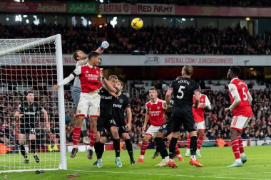 West Ham United 'dan Lukasz Fabianski 26 Aralık 202' de Birleşik Krallık Emirates Stadyumu 'nda oynanan Premier League maçında Arsenal' in West Ham United 'a karşı oynadığı 12.