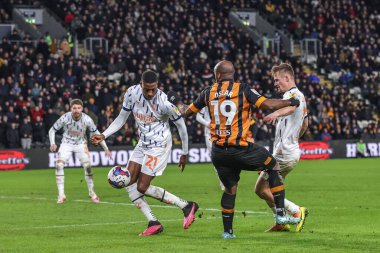Blackpool 'dan Marvin Ekpiteta 26 Aralık 2022' de MKM Stadyumu 'nda Hull City ile Blackpool arasındaki Sky Bet Şampiyonası' nda Hull City 'nin 19.