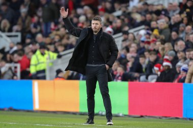 Middlesbrough teknik direktörü Michael Carrick, Middlesbrough - Middlesbrough vs Wigan Athletic maçında 26 Aralık 202 'de Riverside Stadyumu, Middlesbrough, İngiltere