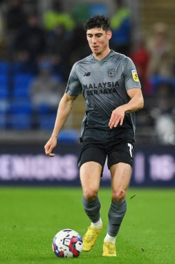 Cardiff City 'den Callum O' Dowda # 11, Cardiff City maçı sırasında Cardiff City, Cardiff City Stadyumu 'nda Queens Park Rangers' a karşı, 26 Aralık 202