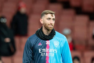 Matt Turner # 30. Arsenal Premier Lig karşılaşması öncesinde ısınma turu Arsenal, West Ham United 'a karşı Emirates Stadyumu, Londra, Birleşik Krallık, 26 Aralık 202