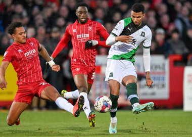 Plymouth Argyle forveti Morgan Whittaker (19) 26 Aralık 202 'de Cheltenham Town ile Plymouth Argyle' ın oynadığı The Jonny-Rocks Stadyumu, Cheltenham, Birleşik Krallık 'ta oynanan 1.