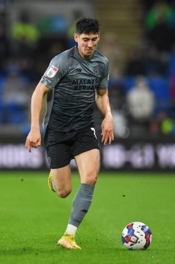 Cardiff City 'den Callum O' Dowda # 11, Cardiff City maçı sırasında Cardiff City, Cardiff City Stadyumu 'nda Queens Park Rangers' a karşı, 26 Aralık 202