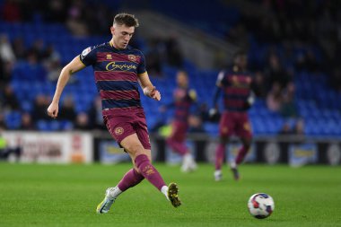 Cardiff City Stadyumu, Cardiff, Birleşik Krallık 'ta oynanan Cardiff City-Queens Park Rangers maçında QPR' ın 3 numaralı oyuncusu Jimmy Dunne.