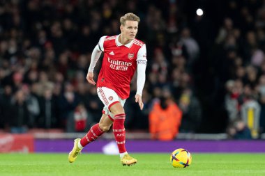 Martin Odegaard #8 of Arsenal during the Premier League match Arsenal vs West Ham United at Emirates Stadium, London, United Kingdom, 26th December 202 clipart