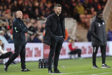 Middlesbrough Sky Bet Şampiyonası 'nda Michael Carrick teknik direktörü Middlesbrough - Wigan Athletic maçı sırasında Riverside Stadyumu, Middlesbrough, Birleşik Krallık, 26 Aralık 202