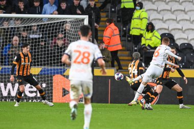 Blackpool 'dan 16 numaralı Sonny Carey, 26 Aralık 202' de MKM Stadyumu 'ndaki Hull City ile Blackpool arasındaki Sky Bet Şampiyonası maçında 0-1 berabere kaldı.