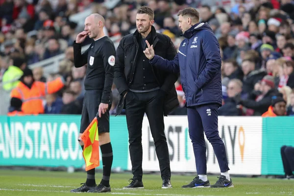 Middlesbrough Sky Bet Şampiyonası 'nda Michael Carrick teknik direktörü Middlesbrough - Wigan Athletic maçı sırasında Riverside Stadyumu, Middlesbrough, Birleşik Krallık, 26 Aralık 202