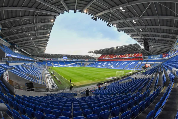 Cardiff City Stadyumu 'nun genel görünümü, Gökyüzü İddia Şampiyonası maçında Cardiff City, Cardiff City Stadyumu' nda Queens Park Rangers 'a karşı, 26 Aralık 202