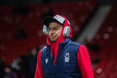 Nottingham Forest 'tan Jesse Lingard 27 Aralık 202' de Manchester United ve Nottingham Forest maçından önce Old Trafford, Manchester 'a geldi.