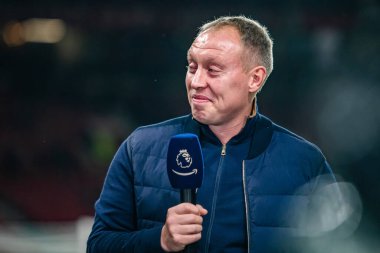 Steve Cooper Nottingham Forest teknik direktörü 27 Aralık 202 tarihinde Manchester United ve Nottingham Forest maçından önce basına konuştu.