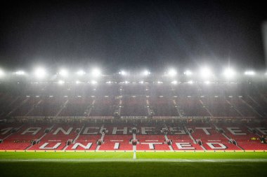 Old Trafford 'un Premier League maçından önceki genel görünümü Manchester United ile Nottingham Forest maçı 27 Aralık 202' de Old Trafford, Manchester, İngiltere 'de gerçekleşti.