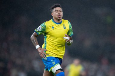 Jesse Lingard # 11 of Nottingham Forest Premier League maçı sırasında Manchester United Nottingham Forest 'a karşı 27 Aralık 202 Old Trafford, Manchester