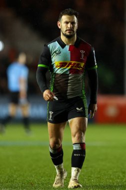 Gallagher Premiership maçında Danny Care, Bristol Bears 'a karşı Twickenham Stoop, Londra, 27 Aralık 202