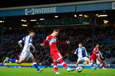 Middlesborough 'dan Marcus Forss 29 Aralık 202' de Ewood Park, Blackburn, İngiltere 'de oynanan Blackburn Rovers-Middlesbrough maçında 1-1 berabere kaldı.