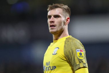 Preston North End 'den Liam Lindsay # 6 Sky Bet Şampiyonası maçı sırasında West Bromwich Albion, Preston North End' e karşı The Hawthorns, West Bromwich, Birleşik Krallık, 29 Aralık 202