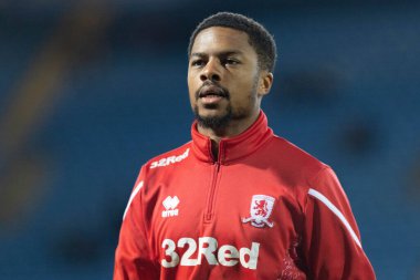 Middlesborough 'dan Chuba Akpom # 29. Gökyüzü İddia Şampiyonası' ndan önce Blackburn Rovers, Middlesbrough 'a karşı Ewood Park, Blackburn, Birleşik Krallık, 29 Aralık 202