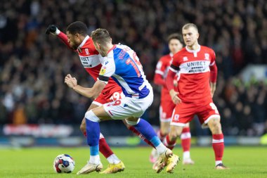 Middlesborough 'dan Chuba Akpom # 29, 21 Aralık 202' de İngiltere 'nin Blackburn kentinde oynanan Blackburn Rovers-Middlesbrough maçında üstlendi.