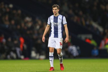 West Bromwich Albion 'dan Jayson Molumby # 14, Sky Bet Şampiyonası maçı sırasında West Bromwich Albion, Preston North End' e karşı The Hawthorns, West Bromwich, Birleşik Krallık, 29 Aralık 202
