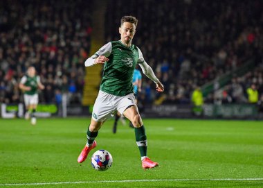 Plymouth Argyle forveti Ryan Hardie (9), 29 Aralık 202 'de Home Park, Plymouth, Birleşik Krallık' ta oynanan Sky Bet 1 karşılaşmasında hedefi ıskaladı.