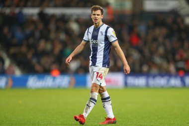 West Bromwich Albion 'dan Jayson Molumby # 14, Sky Bet Şampiyonası maçı sırasında West Bromwich Albion, Preston North End' e karşı The Hawthorns, West Bromwich, Birleşik Krallık, 29 Aralık 202