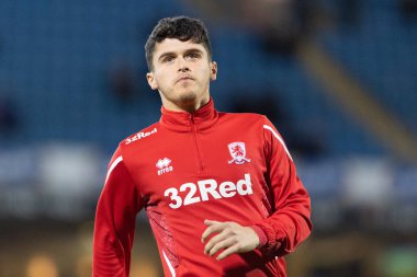 Ryan Giles # 3 Middlesborough Sky Bet Şampiyonası 'ndan önce Blackburn Rovers, Middlesbrough' a karşı Ewood Park, Blackburn, Birleşik Krallık, 29 Aralık 202