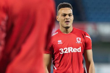 Middlesborough 'dan Rodrigo Muniz # 9. Gökyüzü İddia Şampiyonası maçından önce Blackburn Rovers, Middlesbrough' a karşı Ewood Park, Blackburn, Birleşik Krallık, 29 Aralık 202