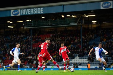 Middlesborough 'dan Matt Crooks, Blackburn Rovers' a karşı 29 Aralık 202 'de Middlesbrough' da oynanan Gökyüzü İddia Şampiyonası maçında çekim yapıyor.