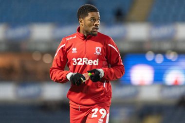 Middlesborough 'dan Chuba Akpom # 29. Gökyüzü İddia Şampiyonası' ndan önce Blackburn Rovers, Middlesbrough 'a karşı Ewood Park, Blackburn, Birleşik Krallık, 29 Aralık 202