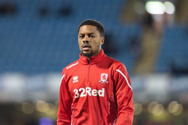 Middlesborough 'dan Chuba Akpom # 29. Gökyüzü İddia Şampiyonası' ndan önce Blackburn Rovers, Middlesbrough 'a karşı Ewood Park, Blackburn, Birleşik Krallık, 29 Aralık 202