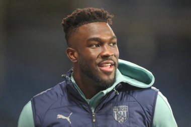 West Bromwich Albion 'dan Daryl Dike 29 Aralık 202' de West Bromwich Albion, Preston North End 'e karşı oynadığı The Hawthorns, West Bromwich Albion maçından önce geldi.