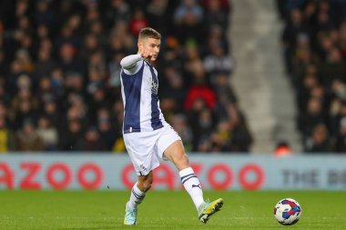 West Bromwich Albion 'dan Conor Townsend # 3, Sky Bet Şampiyonası maçı sırasında West Bromwich Albion Preston North End' e karşı The Hawthorns, West Bromwich, Birleşik Krallık, 29 Aralık 202