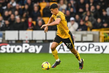 Matheus Nunes # 27 Wolverhampton Wanderers Premier Lig maçında Wolverhampton Wanderers, Manchester United 'a karşı Molineux, Wolverhampton, Birleşik Krallık' ta 31 Aralık 202 'de bir ara verdi.