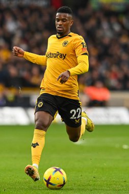 Wolverhampton Wanderers 'ın 31 Aralık 2022' de Molineux, Wolverhampton, Birleşik Krallık 'ta oynanan Premier League maçında Nlson Semedo # 22.