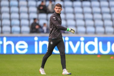 Bristol City 'den Max OLeary maç öncesi ısınma maçında Coventry City, Bristol City' ye karşı Coventry Building Society Arena, Coventry, İngiltere, 1 Ocak 2022