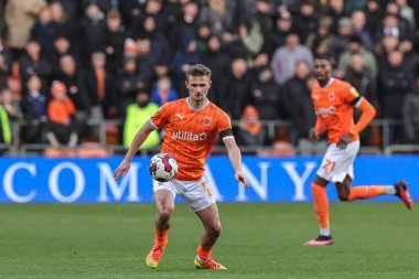 Blackpool 'dan Callum Connolly 1 Ocak 202' de Bloomfield Road, Blackpool 'da Blackpool Sunderland' a karşı oynanan Gökyüzü İddia Şampiyonası maçında