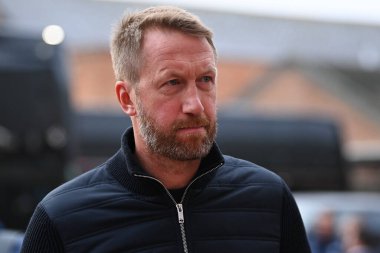 Graham Potter 'ın Chelsea teknik direktörü Premier Lig maçından önce Nottingham Forest' a karşı Chelsea City Ground, Nottingham, İngiltere, 1 Ocak 202 'de geldi.